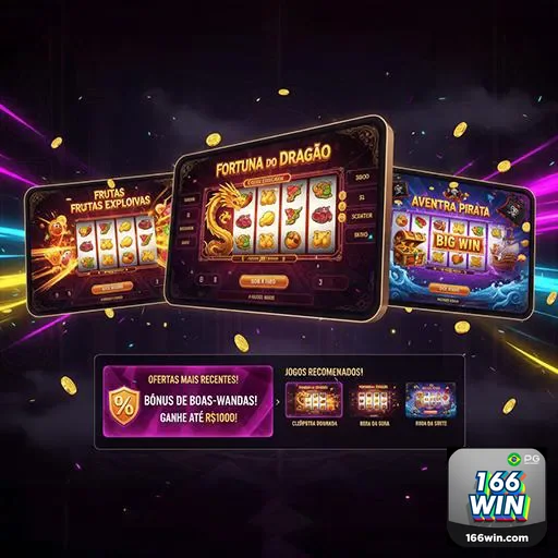 Página inicial do 166win mostrando opções de apostas e promoções em destaque.